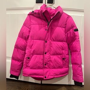 bCbG max azria womens XS hot pink coat